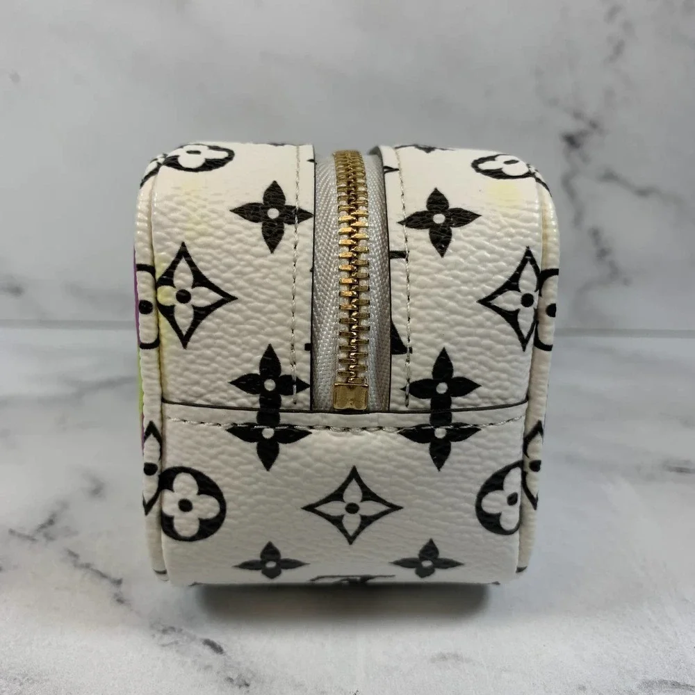 Louis Vuitton Giant Cube Monogram Purple/Black/White Coin Purse Chain Case LV